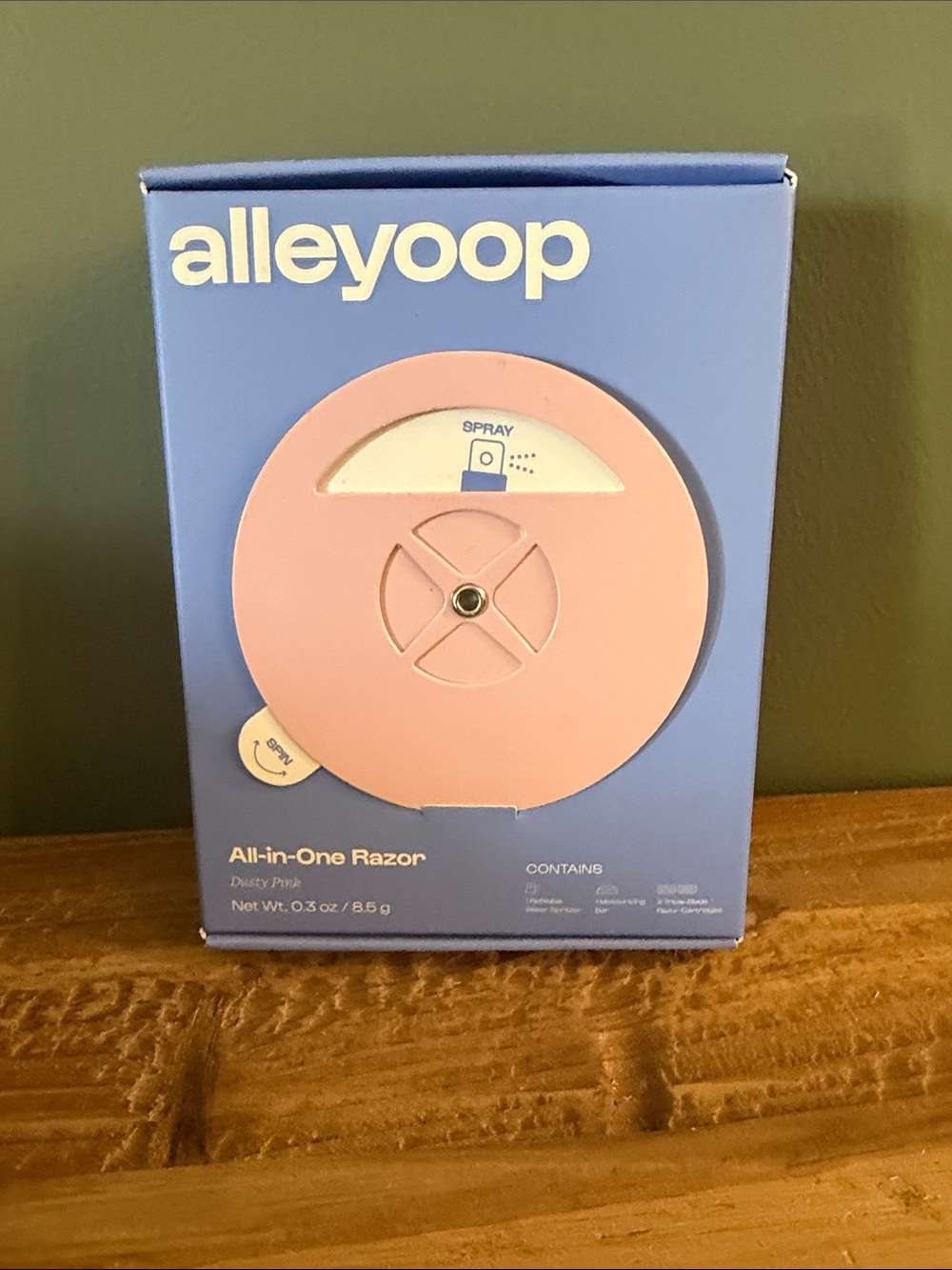 NIB alleyoop All-in-One Razor - Dusty Pink